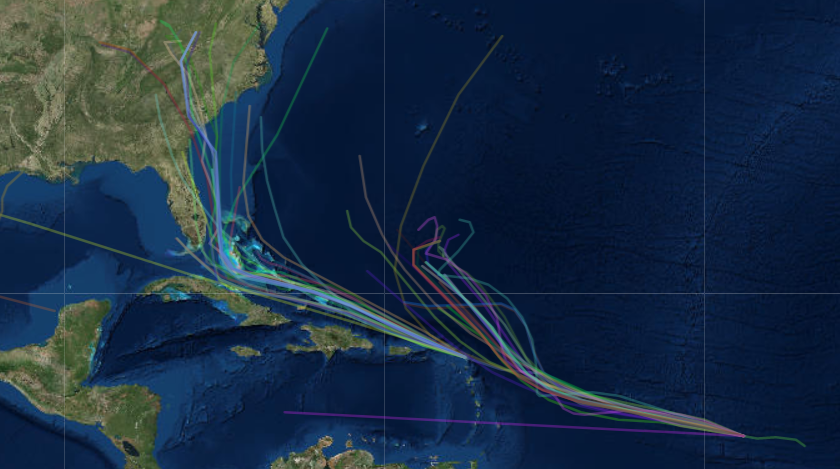 Hurricane Irma - Spaghetti Models 09-06-17 - 8AM